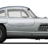 1955 mercedes benz 300sl coupe f3q grille only