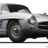 1955 mercedes benz 300sl coupe f3q var